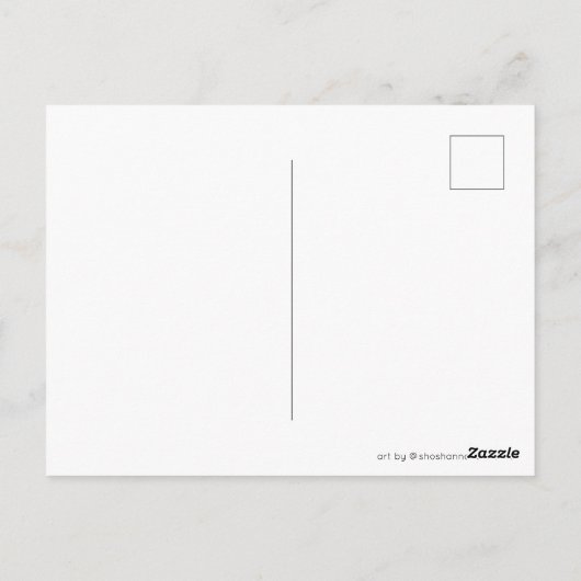 キュートクリスマスキャンパーヴィンテージモーターホームRVクリスマス ポストカード (裏面)