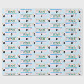 キュートクリスマスキャンパーヴィンテージモーターホームRVクリスマス ラッピングペーパー (フラット)