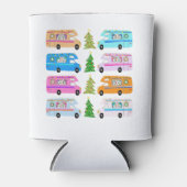 キュートクリスマスキャンパーヴィンテージモーターホームRVクリスマス 缶クーラー (正面)