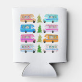 キュートクリスマスキャンパーヴィンテージモーターホームRVクリスマス 缶クーラー (裏面)