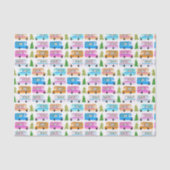 キュートクリスマスキャンパーヴィンテージモーターホームRVクリスマス 薄葉紙 (正面)