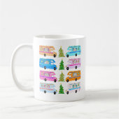 キュートクリスマスキャンパーヴィンテージRVモーターホーム コーヒーマグカップ (左)