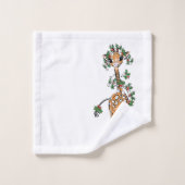 キュートクリスマスキリンHolly Garland バスタオルセット (ウォッシュタオル)