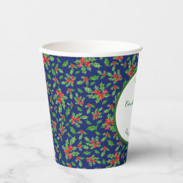 キュートクリスマスクッキー交換パーティー名前をカスタムする 紙コップ