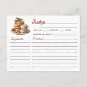 キュートクリスマスクッキー交換ホリデーレシピ ポストカード (正面)