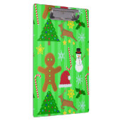 キュートクリスマスコラージュのホリデーパターン クリップボード (右)