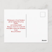 キュートクリスマスコーギスホリデーディライト ポストカード (裏面)