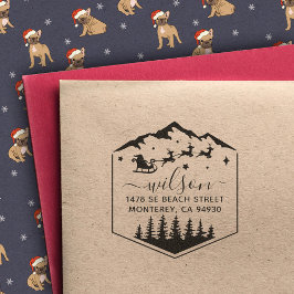 キュートクリスマスサンクロースリターン ラバースタンプ