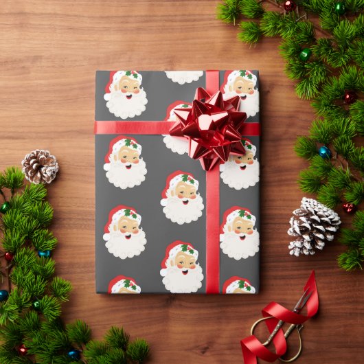 キュートクリスマスサンタクロース包装紙 ラッピングペーパー (クリスマスギフト)