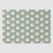 キュートクリスマスサンタクロース包装紙 薄葉紙 (正面)