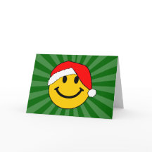 キュートクリスマスサンタハピー顔