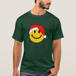 キュートクリスマスサンタハピー顔 Tシャツ