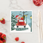 キュートクリスマスサンタ紙 スタンダードカクテルナプキン (インサイチュ)