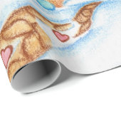 キュートクリスマスジンジャーブレッドハウスラッピング紙 ラッピングペーパー (ロールコーナー)