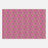 キュートクリスマススロースのラッピング紙 ラッピングペーパーシート (正面)