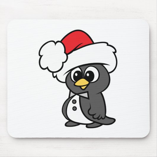 キュートクリスマスタキシードペンギン マウスパッド (正面)