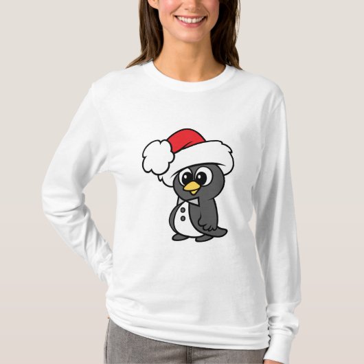 キュートクリスマスタキシードペンギン Tシャツ (正面)