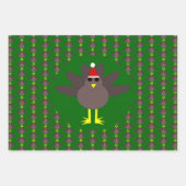 キュートクリスマスターキーカスタム ラッピングペーパーシート (正面)