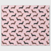 キュートクリスマスダシュンドサンタラッピング紙 ラッピングペーパー (フラット)