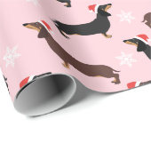 キュートクリスマスダシュンドサンタラッピング紙 ラッピングペーパー (ロールコーナー)