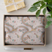 キュートクリスマスツリーエイリアンレインボーホリデーパターン 薄葉紙 (ギフト)