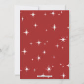 キュートクリスマスツリーカー引っ越しましたホリデーカード (裏面)