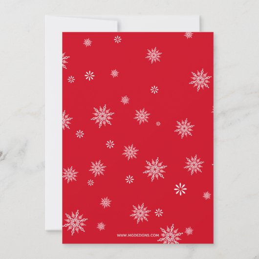 キュートクリスマスツリーカー引っ越しましたホリデーカード (裏面)