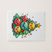 キュートクリスマスツリーキャラクターオーナメント ジグソーパズル (横)