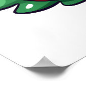 キュートクリスマスツリーキャラクターオーナメント ポスター (角)