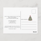 キュートクリスマスツリー引っ越しましたホリデームービングポス ポストカード (裏面)