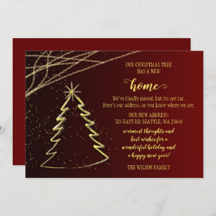 キュートクリスマスツリー引っ越しましたホリデームービング