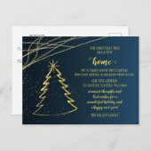 キュートクリスマスツリー引っ越しましたホリデームービング ポストカード (正面/裏面)