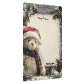 キュートクリスマステディベアイラストレーションデザイン クリップボード (右)