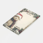 キュートクリスマステディベアイラストレーションデザイン ポストイット (アングル)