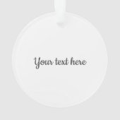 キュートクリスマストッツ氷スケートで滑るアクリルオーナメント オーナメント (裏面)