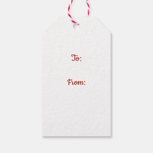 キュートクリスマストッツ氷スケートで滑るギフトラベル ギフトタグ (裏面)