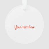 キュートクリスマストドラマー少年アクリルオーナメント オーナメント (裏面)