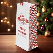 キュートクリスマストナディアレッドカスタム ワインギフトバッグ