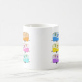 キュートクリスマストレーラーズキャンパーズヴィンテージRV コーヒーマグカップ (中央)