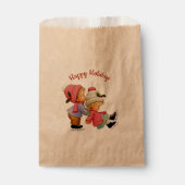 キュートクリスマストートススケート紙バッグ フェイバーバッグ (正面)