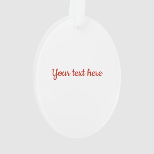 キュートクリスマストートプレゼン顔アクリルオーナメント オーナメント (裏面)