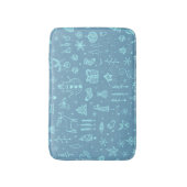 キュートクリスマスドードルスケッチイラストレーション | バスマット (正面縦)