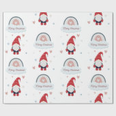 キュートクリスマスノルディック格言（虹） ラッピングペーパー (フラット)