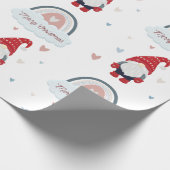 キュートクリスマスノルディック格言（虹） ラッピングペーパー (角)