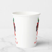 キュートクリスマスハッピーハウリデイズダッシュンドッグパーティー 紙コップ (右)