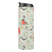 キュートクリスマスバードパターンホリデーデザイン タンブラー (回転右)