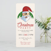 キュートクリスマスパーティーサンタフェスティバルエレガントフローラ 招待状 (スタンド正面)