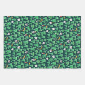 キュートクリスマスビレッジ ラッピングペーパーシート (正面3)