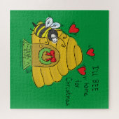 キュートクリスマスビーおもしろいホリデーマンガ ジグソーパズル (横)