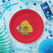 キュートクリスマスビーおもしろいホリデーマンガ ペーパープレート (パーティー)